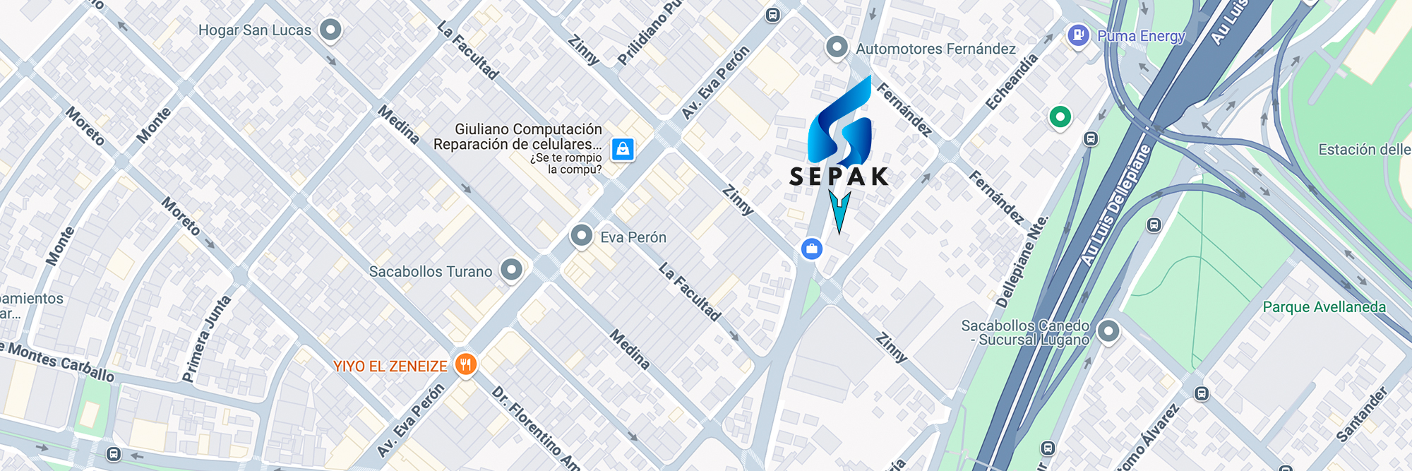 Ubicación de Sepak S.A. en el mapa